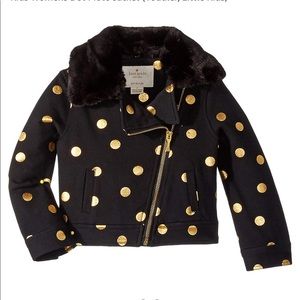 Kate Spade Dot Moto Jacket (Toddler/little Kids)